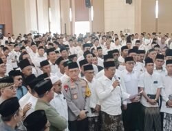 Ribuan Masa Aliansi Santri Nusantara Lampung Gelar Aksi Damai