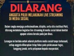 Polri Tegaskan Larangan Live Streaming Saat Bertugas, Jaga Profesionalitas Anggota